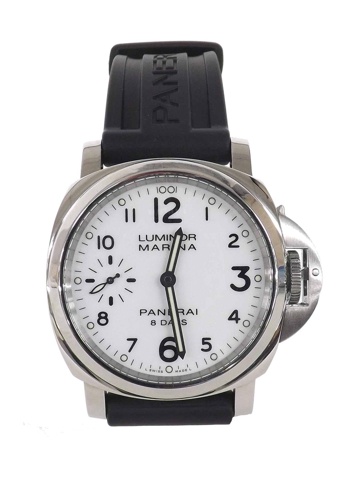 Panerai Luminor Marina 8 Days stainless steel gentleman's wristwatch, ref PAM00563, limited - Image 3 of 4