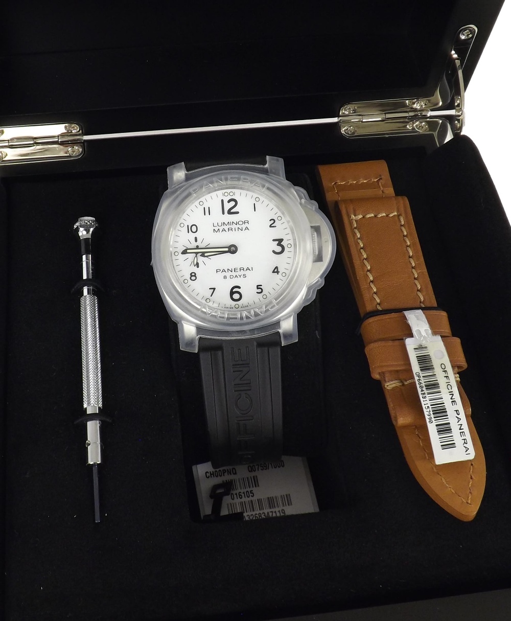 Panerai Luminor Marina 8 Days stainless steel gentleman's wristwatch, ref PAM00563, limited - Image 2 of 4