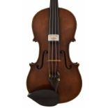 Good German violin circa 1900, unlabelled, 13 15/16", 35.40cm