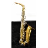 King Cleveland 613 USA gold lacquered alto saxophone, case