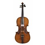 German violin labelled Wilhelm Duerer fecit, Eisleben anno 1906..., 14 3/16", 36cm
