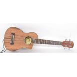 Ashbury CK-TEQ electro-acoustic ukulele, case