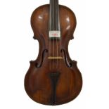 Interesting Late 18th/early 19th century violin labelled Johann Gottfried Hamm, Prope, Violino