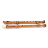 Two Robert Goble tenor recorders (2)