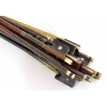 Small bundle of bows, also an old violoncello bridge