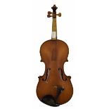 Interesting violin in need of restoration labelled Giuseppe Maravelli, fecit-anno 1894, 14 1/16",