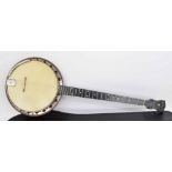 Windsor Whirle five string banjo, with 10.5" skin and 26" scale