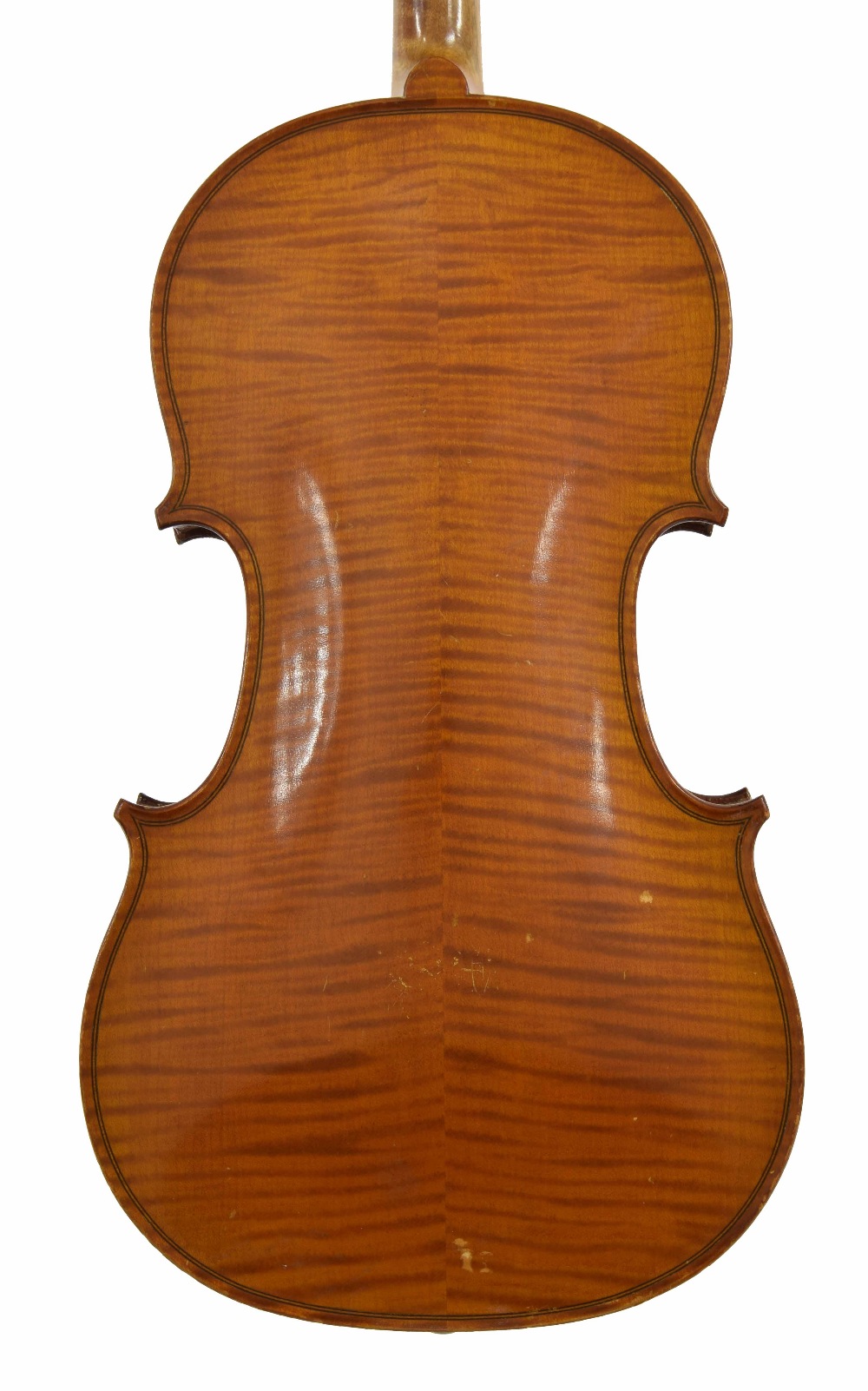 French violin labelled Nicolas Bertholini..., 14 3/16", 36cm, case - Image 2 of 3