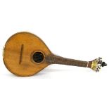 ˜Antique Portuguese guitar probably by Antonio Duarte, bearing an indecipherable label, with