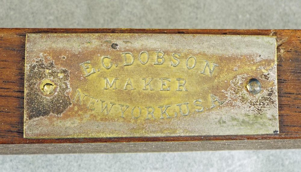 Five string open back banjo inscribed E.C. Dobson, Maker, New York, USA on a plaque to the dowel - Image 3 of 4