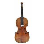 19th century violin labelled Joseph Guarnerius..., 14 1/8", 35.90cm