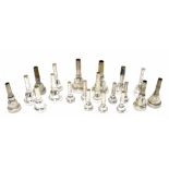 Assorted mouthpieces for brass instruments