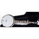 Pilgrim by Vintage five string resonator banjo, hard case