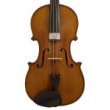 Good German violin by Albin Ludwig Paulus labelled A.L. Paulus, Violin Maker to the Royal Court of