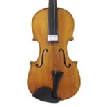 English violin by and labelled William Robinson, Plumstead, London, no. 356 A.D. 1941, also signed