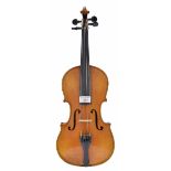German Stradivari copy violin circa 1900, 14 1/8", 35.90cm