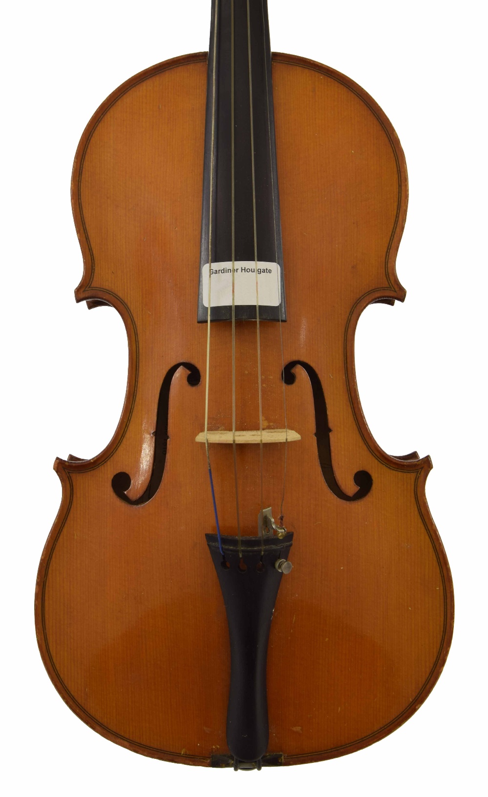 French violin labelled Nicolas Bertholini..., 14 3/16", 36cm, case
