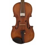 Late 19th century violin, 14", 35.60cm