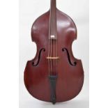 Old double bass in need of restoration