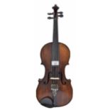 German Stradivari copy violin circa 1890, 14 1/8", 35.90cm