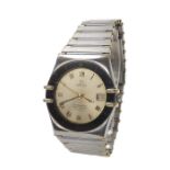 Omega Constellation Chronometer Quartz bicolour gentleman's bracelet watch, ref. 1980140 3980866,