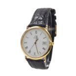 Omega DeVille gold plated and stainless steel gentleman's wristwatch, ref. MD 1960312.1, white dial,