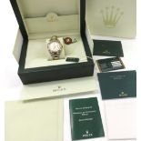 Fine Rolex Oyster Perpetual Datejust II gold and stainless steel gentleman's bracelet watch, ref.