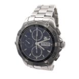 Tag Heuer Aquaracer chronograph automatic stainless steel gentleman's bracelet watch, ref.