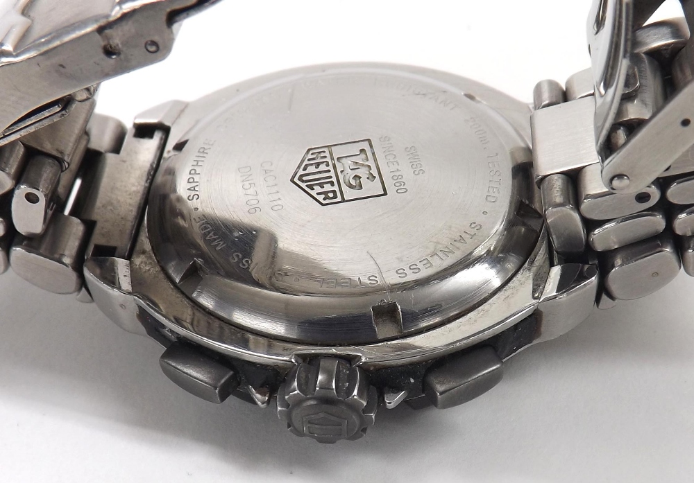 Tag Heuer Formula 1 Professional 200m chronograph stainless steel gentleman's bracelet watch, ref. - Image 2 of 2