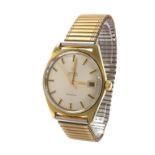 Omega Geneve automatic gold plated and stainless steel gentleman's bracelet watch, circa 1970,