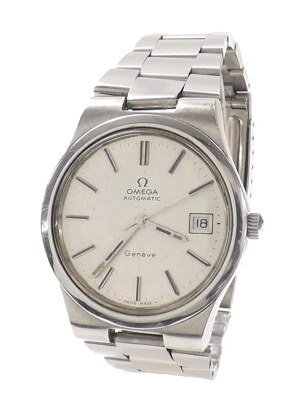 Omega Geneve automatic stainless steel gentleman's bracelet watch, circa 1973, ref. 1660173 3660832,