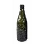 Green glass advertising bottle moulded 'Anglo Bavarian Brewery Co, Shepton Mallet', 10" high (rim