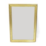 Large modern gilded wall mirror, 45.5" high, 31.5" wide