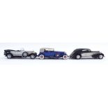 Franklin Mint Precision Models die-cast vehicles - including 1932 Cadillac V-16, 1939 Mayback