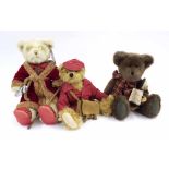 Special Collectors Edition Grandfather Bear, with display stand, 18" high, together with two further