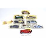 Nine Rio of Italy die-cast scale model motor cars, boxed some with papers (9)