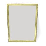 Large modern wall mirror within a gilded frame, 47" high, 35" wide