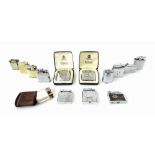 Small collection of lighters, to include Ronson, Rolster and Calibri examples, two cased