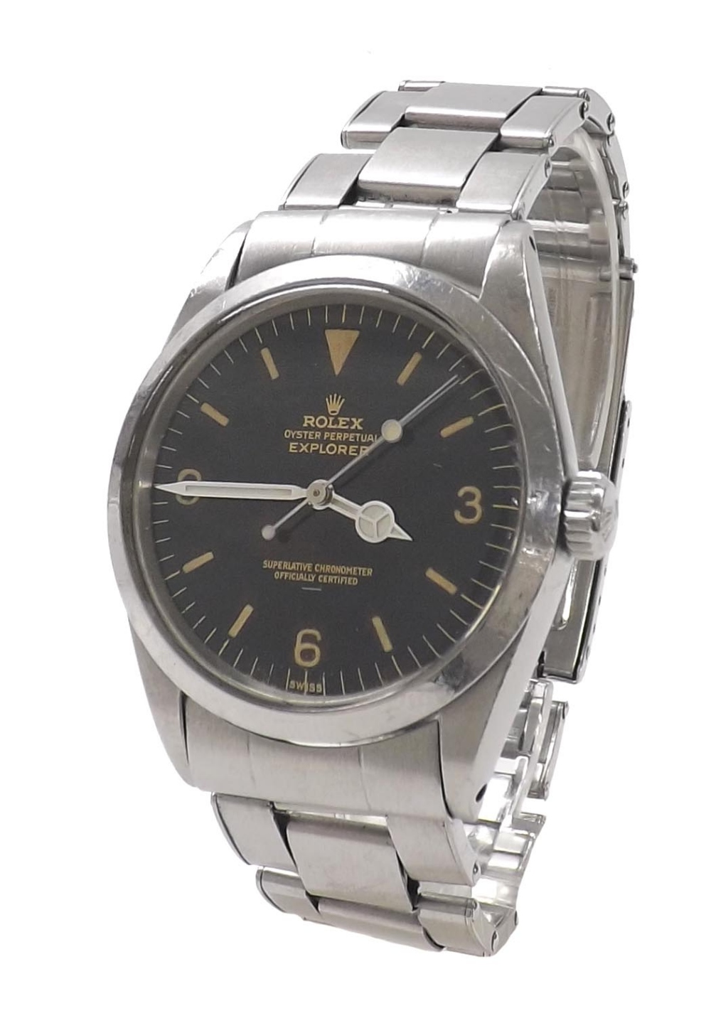 Rare Rolex Oyster Perpetual Explorer Underline stainless steel gentleman's bracelet watch, ref. - Image 2 of 16