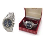 Omega Seamaster automatic chronograph stainless steel gentleman's bracelet watch, ref. 176.007,