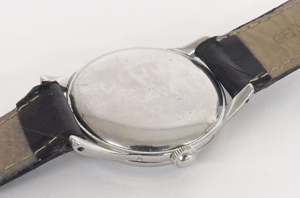 Omega Triple Date Moon Phase stainless steel gentleman's wristwatch, ref. 2471-7, circa 1950, the - Image 2 of 4