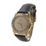 Omega Seamaster 18ct automatic gentleman's wristwatch, case ref. 849878, circa 1956/57, silvered