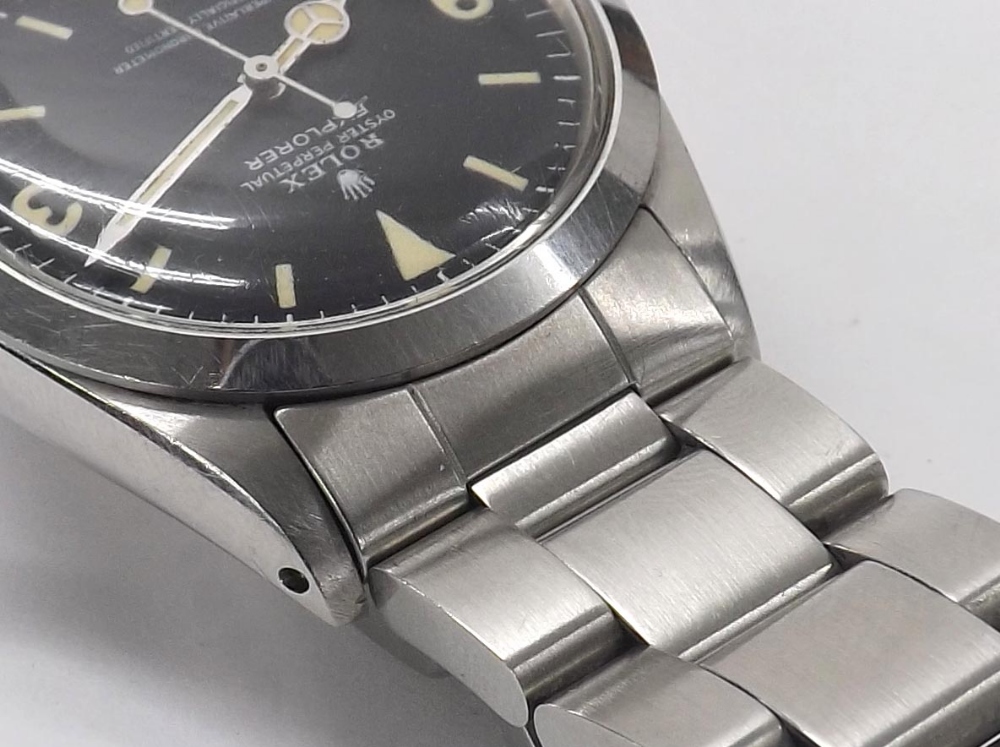 Rolex Oyster Perpetual Explorer stainless steel gentleman's bracelet watch, ref. 1016, circa 1983, - Image 12 of 17