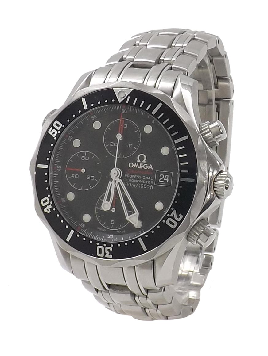 Omega Seamaster Professional Chronometer chronograph automatic stainless steel gentleman's - Image 2 of 4