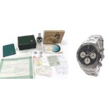 Rare Rolex Oyster Cosmograph Daytona 'Sigma' dial stainless steel gentleman's bracelet watch, ref.