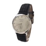 Longines 14k white gold automatic gentleman's wristwatch, ref. 1026, circa 1956, no. 457342,