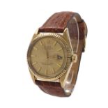 Rolex Oyster Perpetual Datejust 14k gentleman's wristwatch, ref. 1601, circa 1965, serial no.