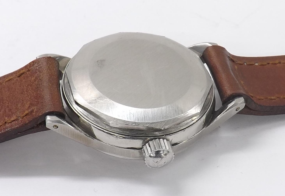 Movado Calendomatic triple date automatic stainless steel gentleman's wristwatch, ref. 16351, case - Image 2 of 4