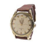 Omega Constellation Chronometer automatic gold plated and stainless steel gentleman's wristwatch,