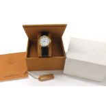 Girard-Perregaux automatic 18ct gentleman's wristwatch, ref. 4799, white dial with Roman numerals,
